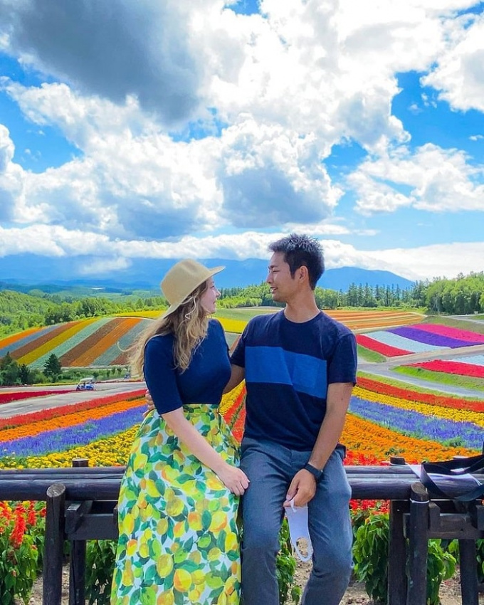 'đứng hình' trước cảnh sắc muôn màu của cánh đồng hoa shikisai no oka