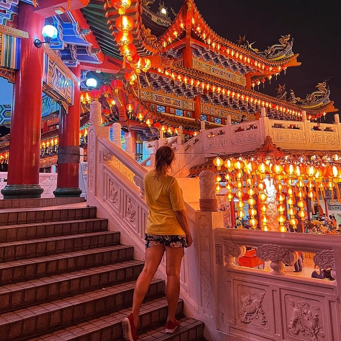 tham quan chùa thiên hậu malaysia ngắm nhìn hàng vạn chiếc đèn lồng rực rỡ