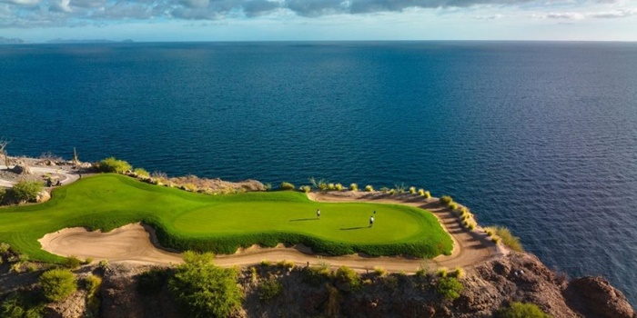 tpc danzante bay golf course uốn lượn bên vịnh xinh đẹp của mexico