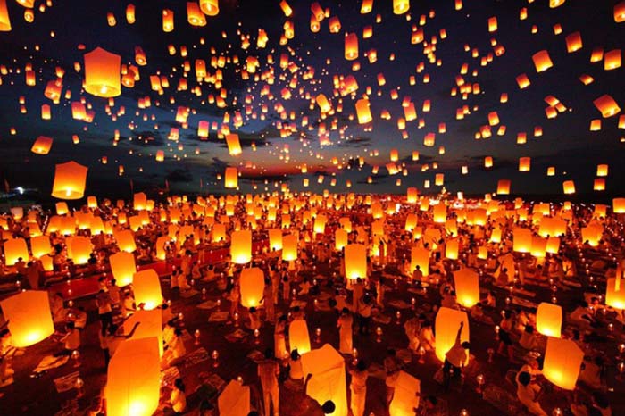 Du lịch Thái Lan trải nghiệm lễ hội Loi Krathong lung linh ánh sáng