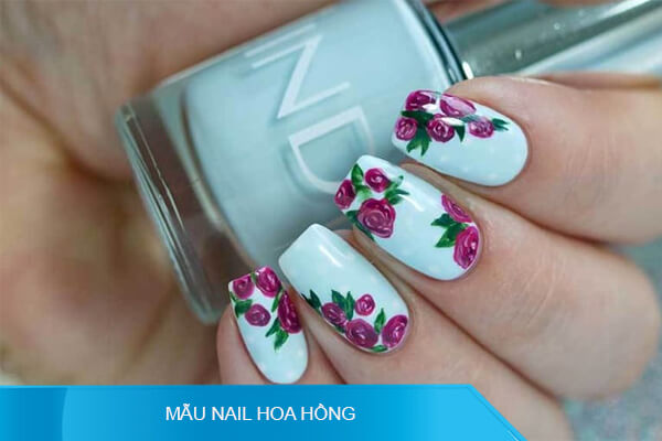 Click xem 6 bước vẽ Hoa Hồng Lai  KellyPang Nail