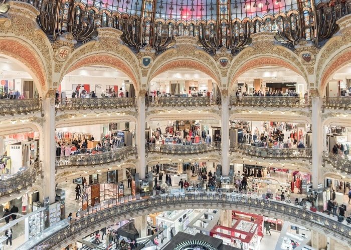 Choáng ngợp trước vẻ đẹp của các trung tâm mua sắm nổi tiếng ở Paris