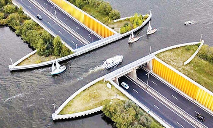 choáng ngợp trước vẻ đẹp của cây cầu nước veluwemmer “phá vỡ mọi định luật” ở hà lan