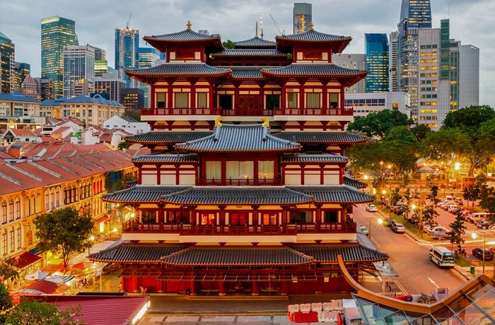 chùa răng phật ở singapore – điểm đến linh thiêng không thể bỏ qua