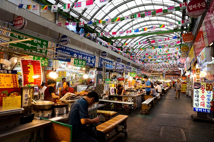 top 6 khu chợ nổi tiếng nhất hàn quốc
