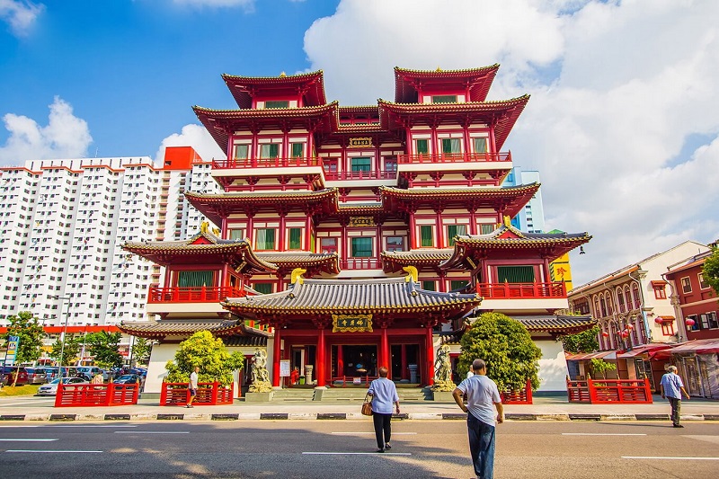Ngỡ ngàng trước vẻ đẹp của chùa Quan Âm ở Singapore