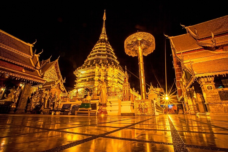chùa phrathat doi suthep ở chiang mai có gì thu hút