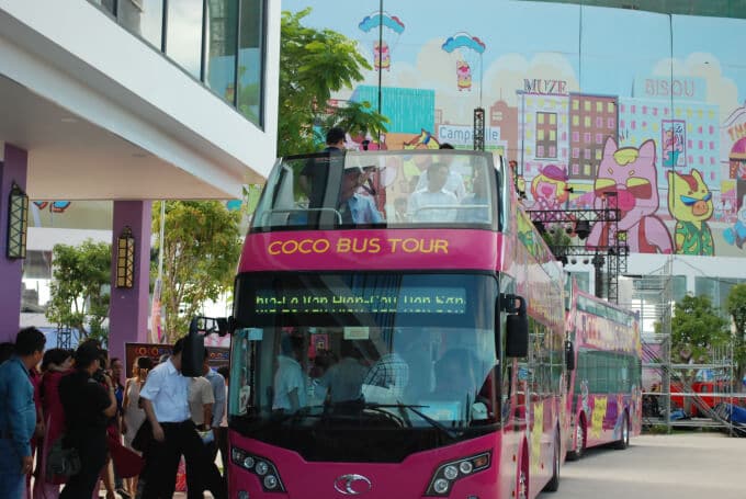 vi vu thành phố cùng vé xe bus 2 tầng coco bus đà nẵng