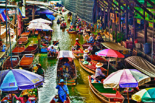 Khám phá chợ nổi Pattaya Thái Lan