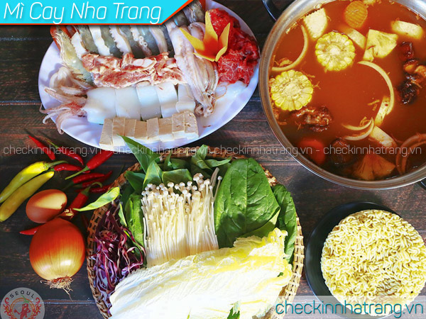 mì cay nha trang, menu mì cay sasin nha trang, quán mì cay nha trang, mì cay 7 cấp độ nha trang, mì cay nguyễn thị minh khai nha trang, 6 quán mì cay nha trang ngon nhất giá chỉ từ 30k