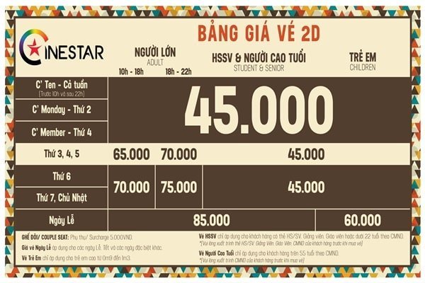 cinestar đà lạt, cinestar đà lạt - rạp phim đạt chuẩn quốc tế đầu tiên tại phố núi