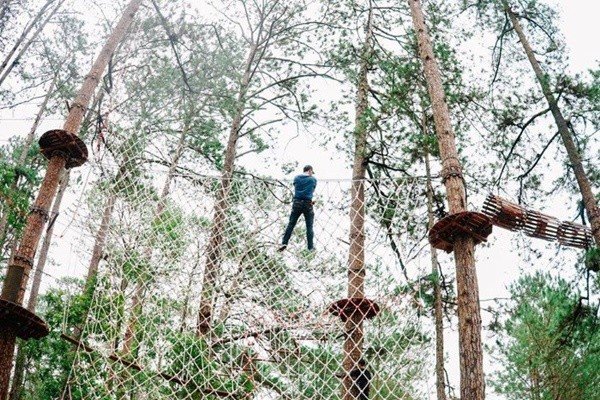 trò chơi mạo hiểm, trải nghiệm trò chơi mạo hiểm nhất nhì rừng già đà lạt