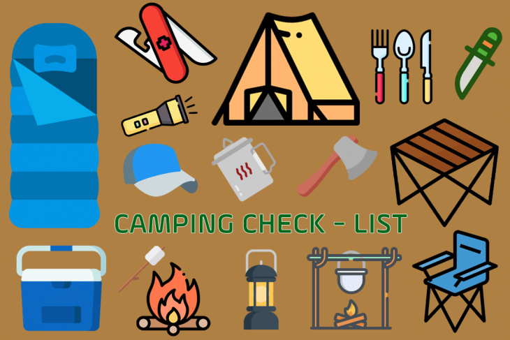 Check list - những món đồ dùng cần chuẩn bị khi đi cắm trại