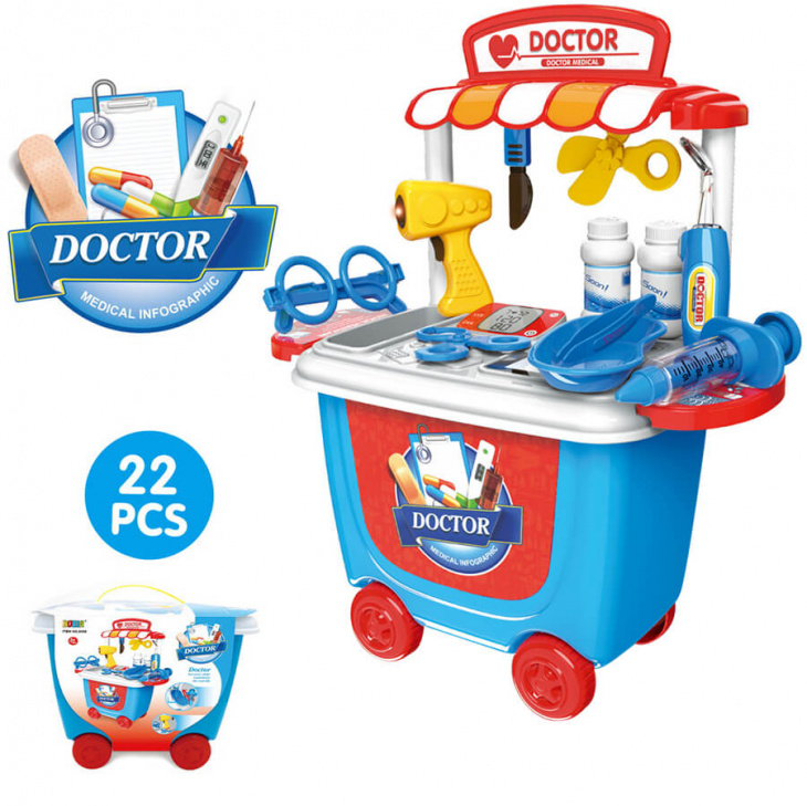 bộ đồ chơi bác sĩ cho bé, đồ chơi bác sĩ cho bé trai, đồ chơi bác sĩ cho trẻ em, nuôi lớn ước mơ trở thành bác sĩ với top 9 đồ chơi bác sĩ cho bé