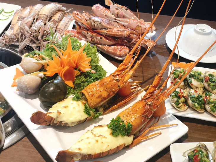 ăn chơi hà nội, buffet, hải sản, review các nhà hàng buffet hải sản nguyễn chí thanh có giá cực hời