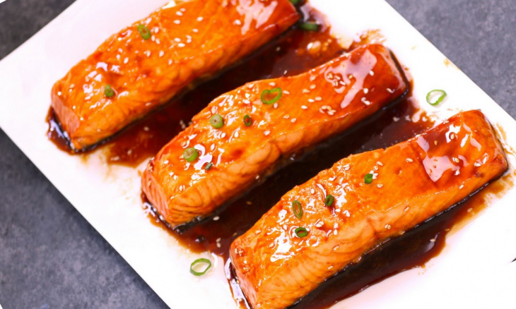 bữa tối, bữa trưa, món nướng, học cách làm cá hồi áp chảo sốt teriyaki chỉ từ 25 phút