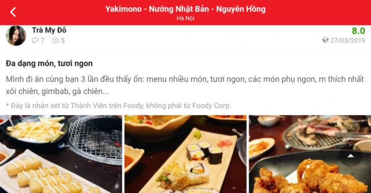 ăn chơi hà nội, nướng, review nhà hàng yakimono với menu nướng nhật bản (kèm giá)