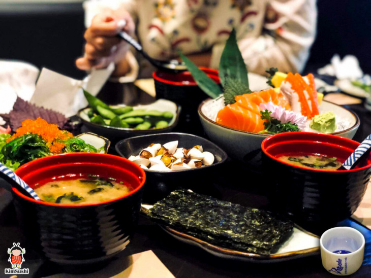 ăn chơi hà nội, review nhà hàng kim sushi với menu món ăn nhật bản siêu chất lượng