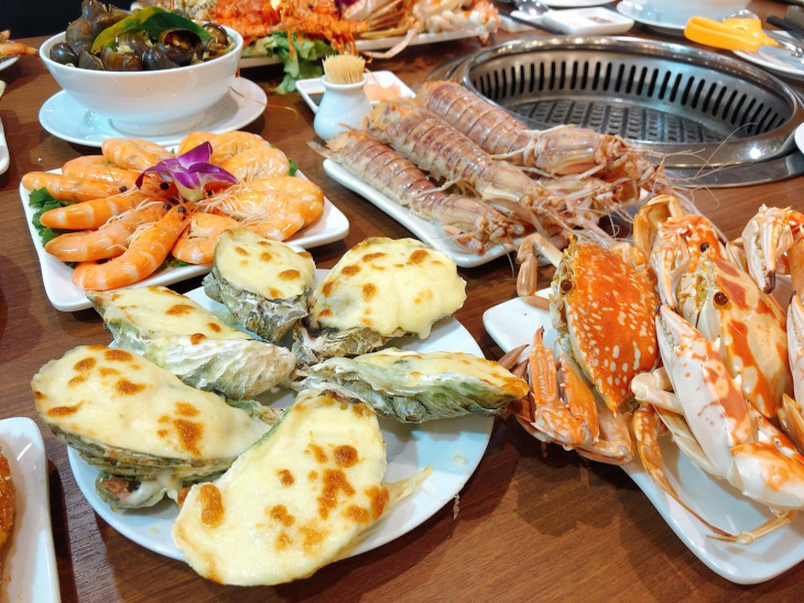 ăn chơi hà nội, buffet, hải sản, review menu buffet hải sản chef dzung nguyễn tuân có gì? giá bao nhiêu?