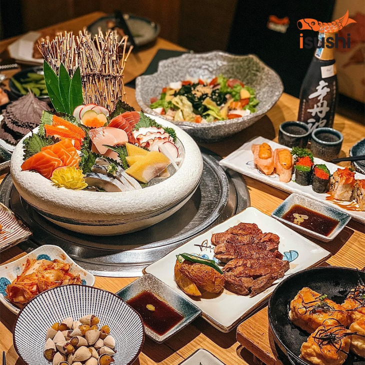 ăn chơi hà nội, buffet, khám phá hà nội, top 5 quán buffet sushi hà nội ngon và đắt khách nhất