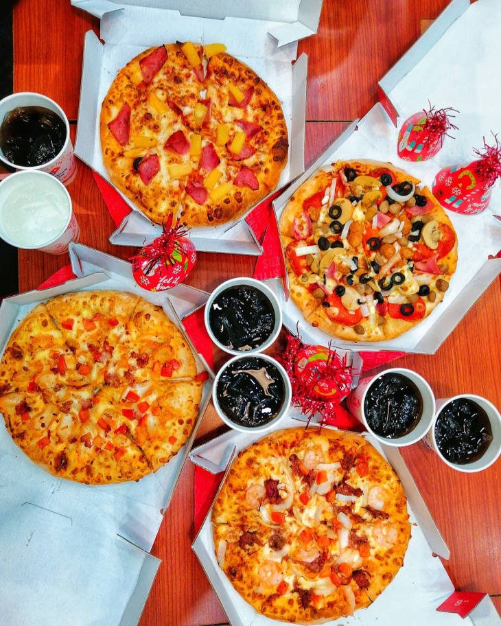 ăn chơi hà nội, pizza, domino pizza trung kính: nơi đánh thức đam mê ẩm thực ý