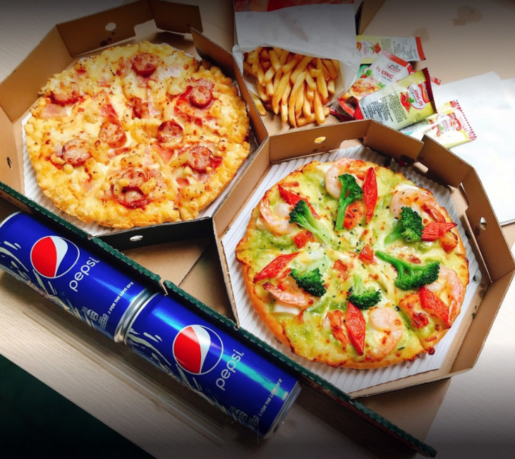 ăn chơi hà nội, pizza, review the pizza company linh đàm: không gian, món ăn,…