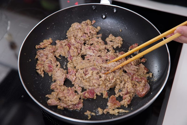bữa trưa, món xào, cách làm món củ hủ dừa xào thịt bò thơm ngon lạ miệng