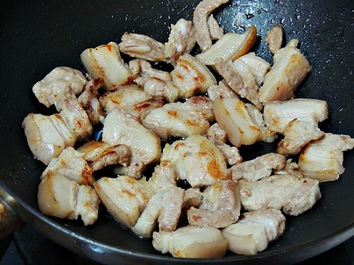 bữa tối, món chiên, cơm “hết vèo” với món thịt ba chỉ chiên tỏi ớt cực hấp dẫn