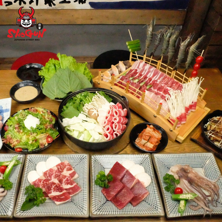ăn chơi hà nội, buffet, khám phá hà nội, ‘rì viu’ shogun phạm ngọc thạch: quán nướng nhật đắt khách