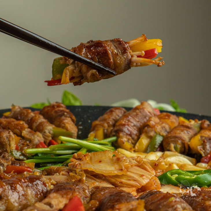 3 Cách làm thịt bò cuộn nấm kim châm ngon cho món lẩu – nướng và sốt
