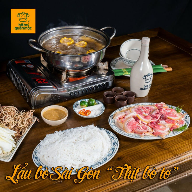 ăn chơi hà nội, review bò tơ quán mộc hoa lư hai bà trưng với menu đa dạng