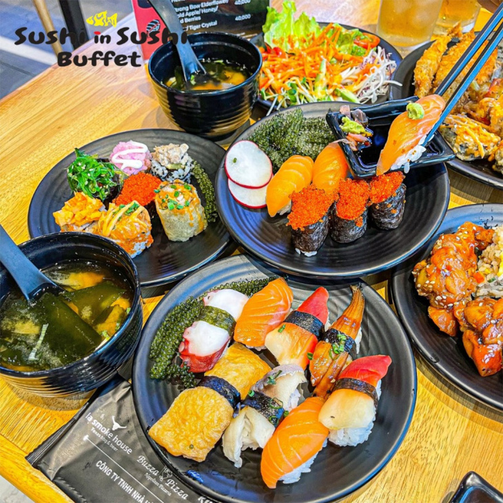 ăn chơi sài gòn, buffet, khám phá sài gòn, top 10 nhà hàng buffet sushi tphcm ngon chỉ từ 100k