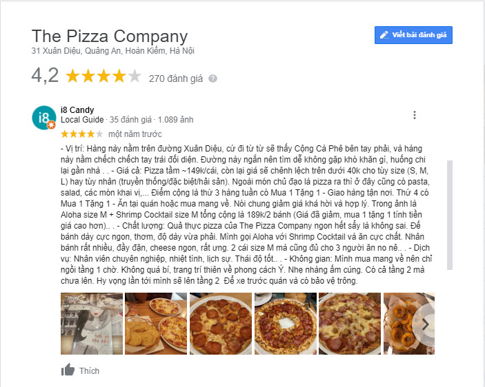 ăn chơi hà nội, pizza, review chi tiết pizza company xuân diệu: món ăn, dịch vụ, bảng giá