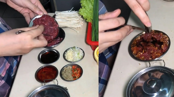 bữa tối, món nướng, cách làm thịt bò cuộn nấm kim châm áp chảo thơm lừng
