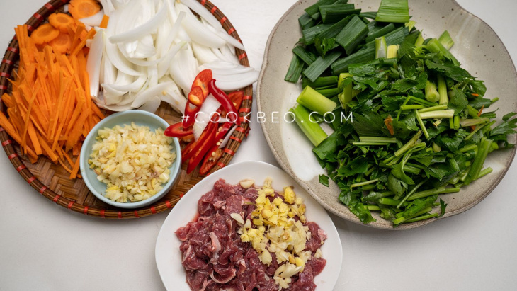 bữa tối, món xào, cách nấu thịt bò xào cần tây đơn giản cho những ngày lười