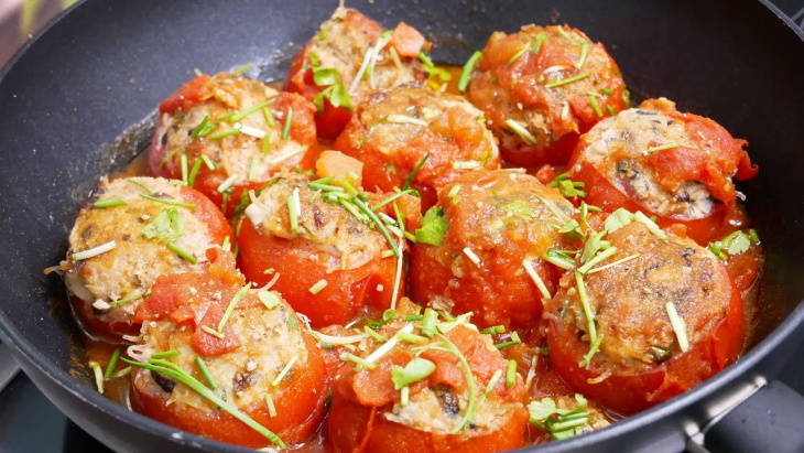 cách nấu cà chua nhồi thịt ngon nhất