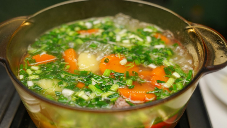 cách nấu xương với khoai tây ngon, bổ dưỡng