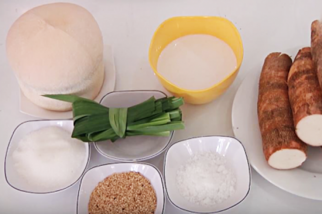 cách làm khoai mì nước cốt dừa thơm béo tại nhà