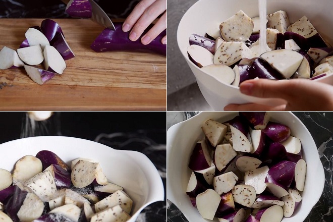 cách làm món cà bung thịt đậu thơm ngon béo ngậy