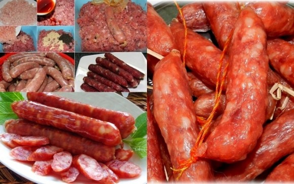 các món ăn vặt, món ngon dễ làm, món ngon từ thịt lợn, cách làm lạp xưởng tại nhà thơm ngon miễn chê
