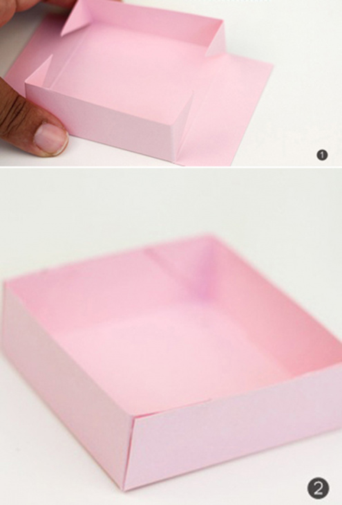 handmade, cách làm hộp quà handmade bằng giấy bìa đơn giản