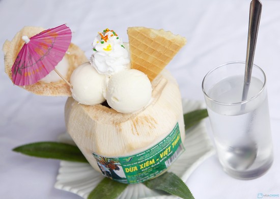 kem dừa, cách làm kem trái dừa thơm ngon béo mịn