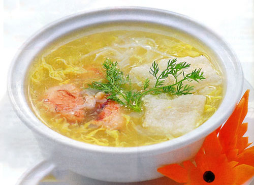 Cách làm món súp sò điệp cua, bóng cá cho ngày mới