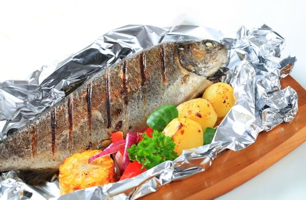 nướng, món nướng, món ngon, đồ nướng, cá nướng, cá biển, cá, chi tiết cách làm cá biển nướng giấy bạc thơm ngon