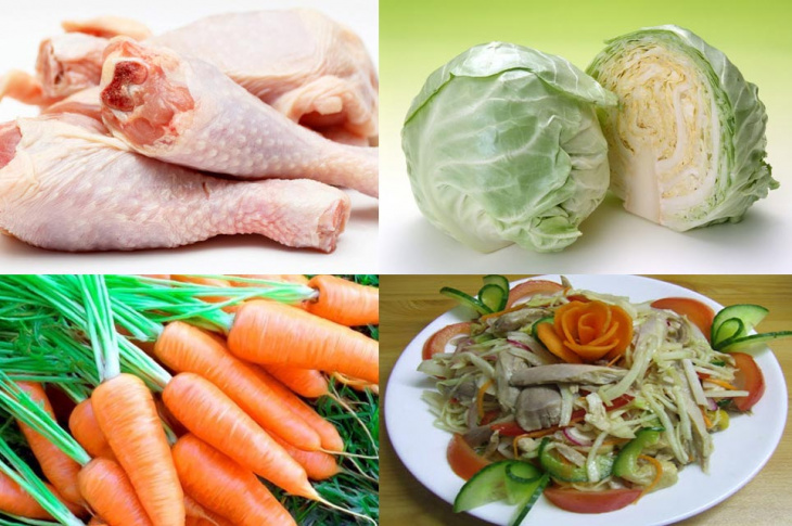 thịt gà, món gỏi, gỏi thịt gà, cải bắp, bắp cải, cùng học cách trộn gỏi gà cải bắp cực ngon tại nhà