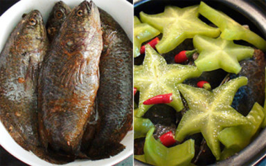 món kho, khế, cá rô, cá kho, hướng dẫn cách kho cá rô với khế ngon cho bữa cơm ngày hè