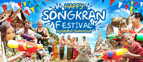 Lễ hội té nước Songkran - Lễ hội năm mới cầu may ở Thái Lan