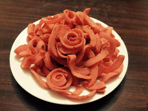 mứt tết, mứt dừa, món mứt, giới thiệu cho bạn cách làm mứt dừa hình hoa hồng trang trí đẹp mắt