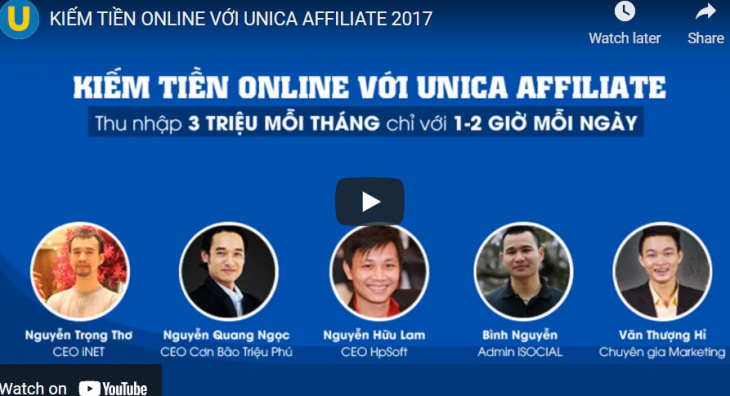 top 5 khóa học kiếm tiền online với affiliate tốt nhất hiện nay