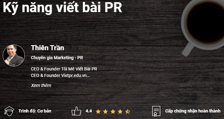 top 8 khóa học pr marketing online chất lượng nhất!